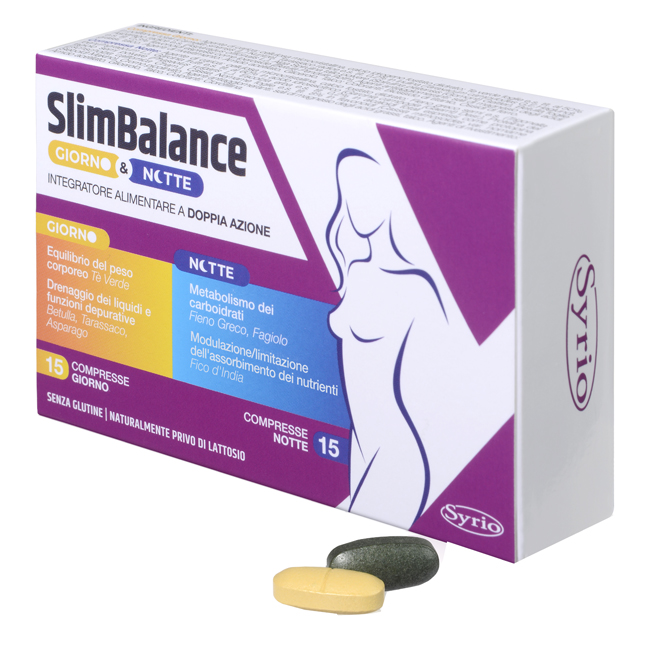 SLIM BALANCE GIORNO E NOTTE 15 COMPRESSE GIORNO 15 COMPRESSE NOTTE - Farmacia Rossi2 - Farmacia Rossi 