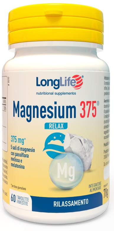 LONGLIFE MAGNESIUM 375 RELAX 60 TAVOLETTE - Farmacia Rossi2 - Farmacia Rossi 