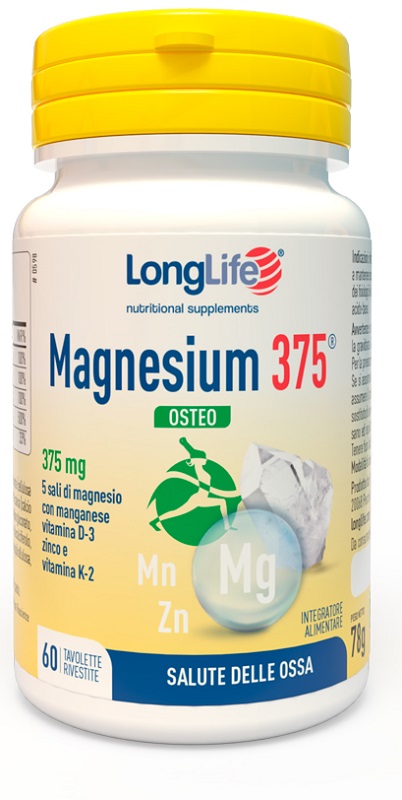 LONGLIFE MAGNESIUM 375 OSTEO 60 TAVOLETTE - Farmacia Rossi2 - Farmacia Rossi 