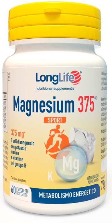 LONGLIFE MAGNESIUM 375 SPORT 60 TAVOLETTE - Farmacia Rossi2 - Farmacia Rossi 