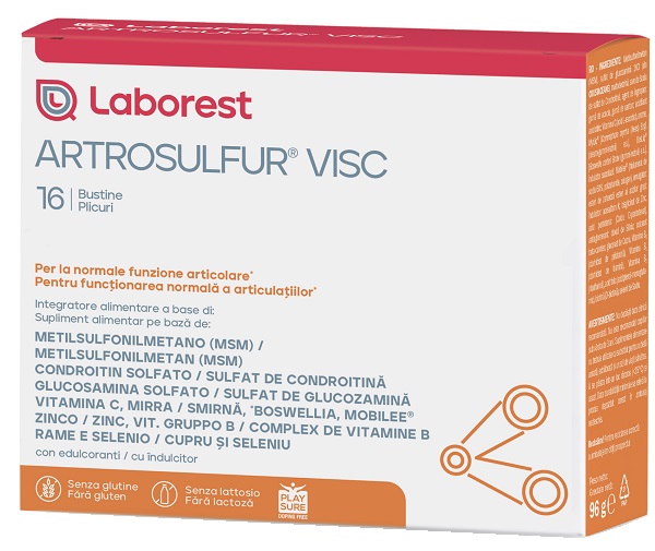 ARTROSULFUR VISC 16 BUSTINE DA 6 G - Farmacia Rossi2 - Farmacia Rossi 