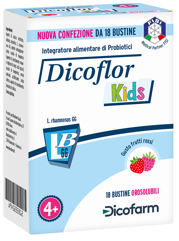 DICOFLOR KIDS 18 BUSTINE - Farmacia Rossi2 - Farmacia Rossi 