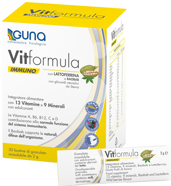 VITFORMULA IMMUNO 30 STICK DA 2 G - Farmacia Rossi2 - Farmacia Rossi 