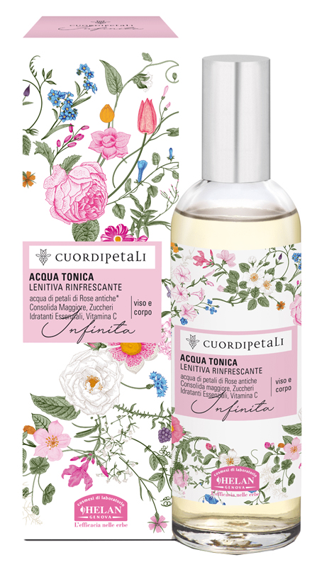 CUOR DI PETALI INFINITA ACQUA TONICA LENITIVA RINFRESCANTE 100 ML - Farmacia Rossi2 - Farmacia Rossi 