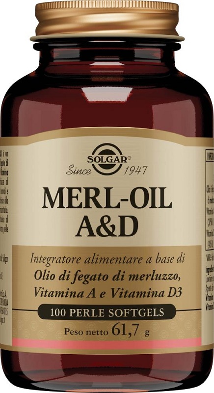 MERL OIL A&D 100 PERLE SOFTGEL - Farmacia Rossi2 - Farmacia Rossi 
