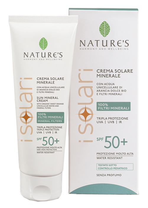 NATURE'S I SOLARI CREMA VISO CORPO MINERALE SPF50+ 100 ML - Farmacia Rossi2 - Farmacia Rossi 