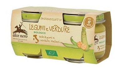 OMOGENEIZZATO LEGUMI E VERDURE BABY FOOD BIO 2 X 80 G - Farmacia Rossi2 - Farmacia Rossi 