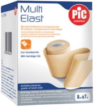 BENDA ELASTICA COMPRESSIVA A LUNGA ESTENSIBILITA' MULTI-ELAST 8 CM X 7 M - Farmacia Rossi2 - Farmacia Rossi 
