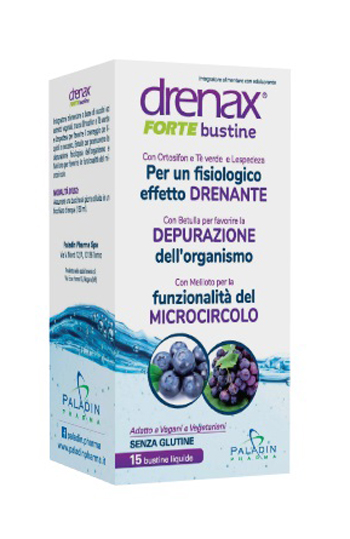 DRENAX FORTE MIRTILLO E UVA 15 BUSTINE - Farmacia Rossi2 - Farmacia Rossi 