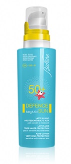 DEFENCE SUN 50+ BABY&KID LATTE FLUIDO PROTEZIONE MOLTO ALTA 125 ML - Farmacia Rossi2 - Farmacia Rossi 