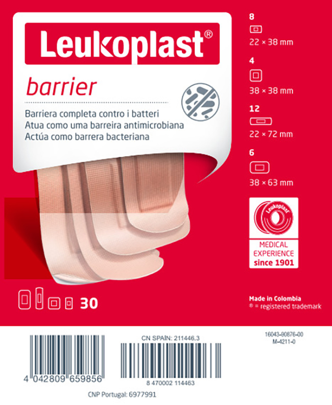 LEUKOPLAST BARRIER 30 PEZZI ASSORTITI - Farmacia Rossi2 - Farmacia Rossi 