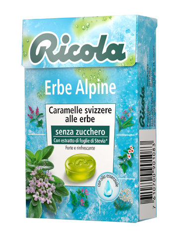 RICOLA ERBE ALPINE SENZA ZUCCHERO 50 G - Farmacia Rossi2 - Farmacia Rossi 