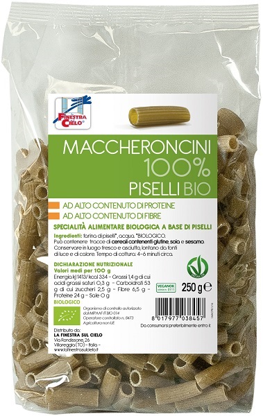 MACCHERONCINI PISELLI100% BIO - Farmacia Rossi2 - Farmacia Rossi 