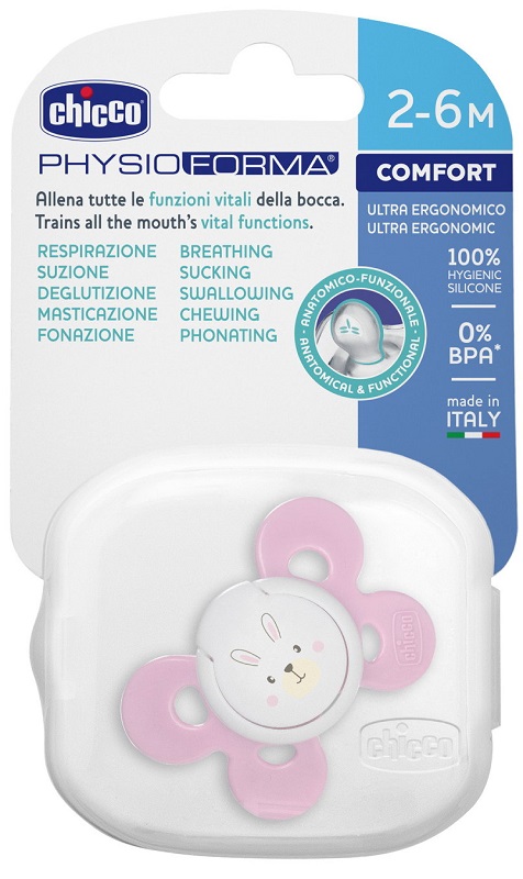 CHICCO SUCCHIETTO COMFORT GIRL IN SILICONE 0-6 MESI 1 PEZZO - Farmacia Rossi2 - Farmacia Rossi 