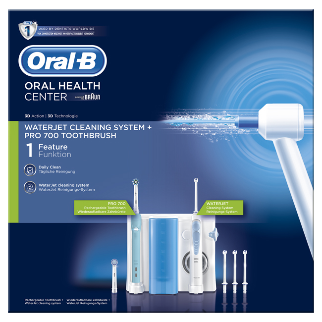 ORAL-B ORAL HEALTH CENTER OC16 IDROPULSORE WATERJET MD16 + PRO 700 - Farmacia Rossi2 - Farmacia Rossi 