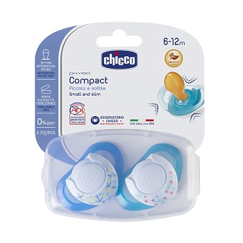 CHICCO SUCCHIETTO COMPACT BOY S6-16 MESI 2 PEZZI - Farmacia Rossi2 - Farmacia Rossi 