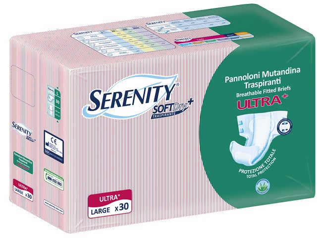 PANNOLONE A MUTANDINA SERENITY FITTED ULTRA + ALOE L 30 PEZZI - Farmacia Rossi2 - Farmacia Rossi 