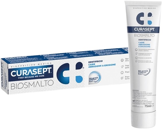 CURASEPT BIOSMALTO CARIE DENTIFRICIO 75 ML - Farmacia Rossi2 - Farmacia Rossi 
