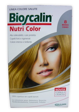 BIOSCALIN NUTRI COLOR 8 BIONDO CHIARO SINCROB 124 ML - Farmacia Rossi2 - Farmacia Rossi 