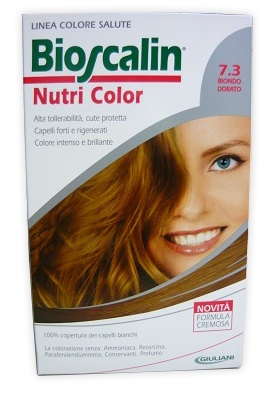 BIOSCALIN NUTRI COLOR 7,3 BIONDO DORATO SINCROB 124 ML - Farmacia Rossi2 - Farmacia Rossi 