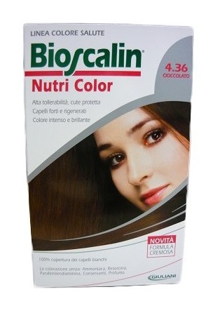 BIOSCALIN NUTRI COLOR 4,36 CIOCCOLATO SINCROB 124 ML - Farmacia Rossi2 - Farmacia Rossi 