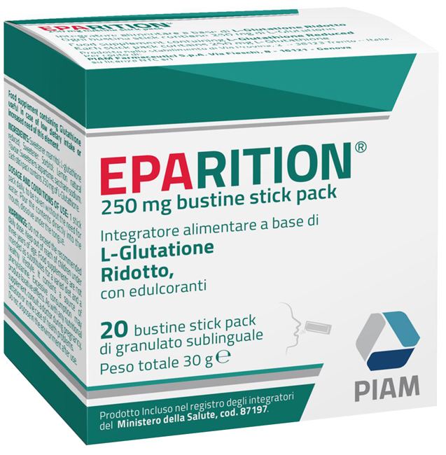 EPARITION 20 BUSTINE STICK PACK DA 250 MG DI GRANULATO SUBLINGUALE - Farmacia Rossi2 - Farmacia Rossi 