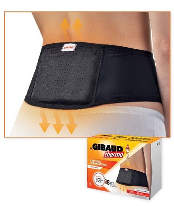 GIBAUD CINTURA TERMOATTIVA  RIUTILIZZABILE + 8 CEROTTI AUTORISCALDANTI - Farmacia Rossi2 - Farmacia Rossi 