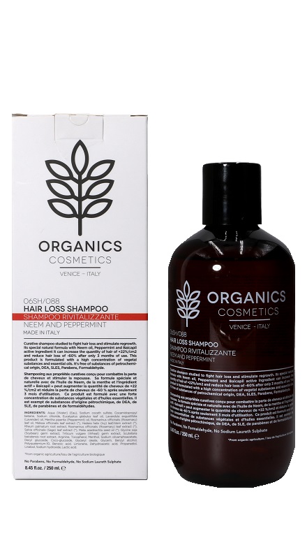 ORGANICS PHARM HAIR LOSS SHAMPOO NEEM OIL AND PEPPERMINT 250 ML - Farmacia Rossi2 - Farmacia Rossi 