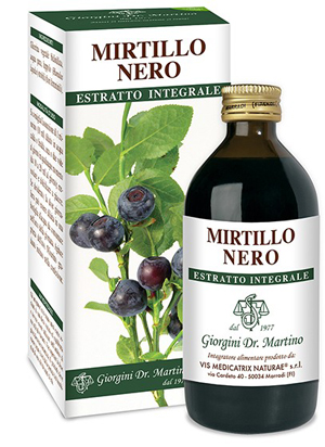 MIRTILLO NERO ESTRATTO INTEGRALE 200 ML - Farmacia Rossi2 - Farmacia Rossi 