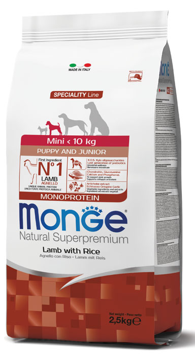MONGE MINI PUPPY AGNELLO & RISO 2500 G - Farmacia Rossi2 - Farmacia Rossi 