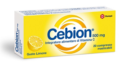 CEBION MASTICABILE LIMONE VITAMINA C 500 MG 20 COMPRESSE - Farmacia Rossi2 - Farmacia Rossi 