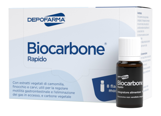 BIOCARBONE RAPIDO 8 FLACONCINI - Farmacia Rossi2 - Farmacia Rossi 