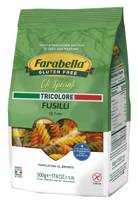 FARABELLA FUSILLI TRICOLORE 500 G - Farmacia Rossi2 - Farmacia Rossi 