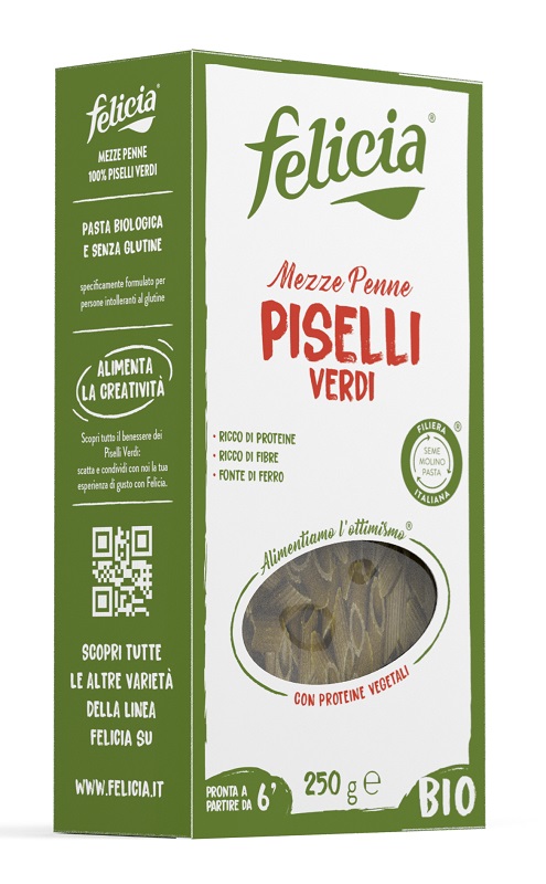 FELICIA BIO MEZZE PENNE PISELLI VERDI 250 G - Farmacia Rossi2 - Farmacia Rossi 