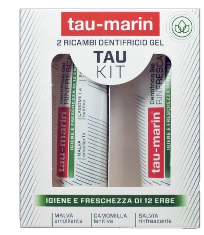 TAU MARIN DENTIFRICIO RINFRESCANTE RICARICA TAU KIT 2X20ML - Farmacia Rossi2 - Farmacia Rossi 