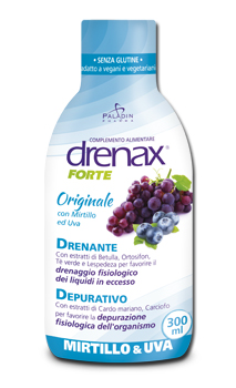DRENAX FORTE ORIGINALE CON MIRTILLO E UVA 300 ML - Farmacia Rossi2 - Farmacia Rossi 