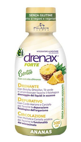 DRENAX FORTE ESOTICO CON ESTRATTO D'ANANAS 300 ML - Farmacia Rossi2 - Farmacia Rossi 