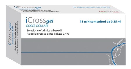 ICROSS GEL GOCCE OCULARI ACIDO IALURONICO CROSS-LINKATO 0,4% 15 MONODOSE DA 0,35 ML - Farmacia Rossi2 - Farmacia Rossi 