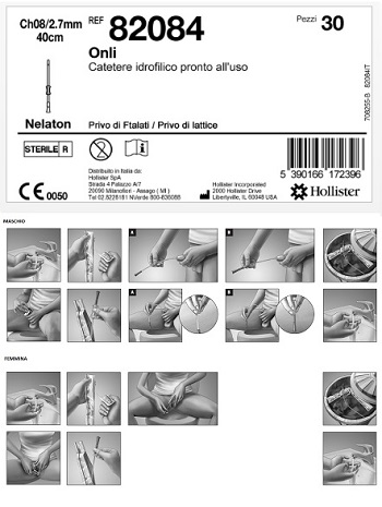 CATETERE IDROFILICO INTERMITTENTE ONLI PRONTO ALL USO 40 CM CH 8 30 PEZZI - Farmacia Rossi2 - Farmacia Rossi 