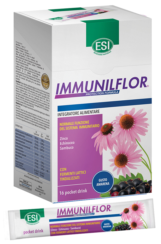ESI IMMUNILFLOR 16 POCKET DRINK X 20 ML - Farmacia Rossi2 - Farmacia Rossi 