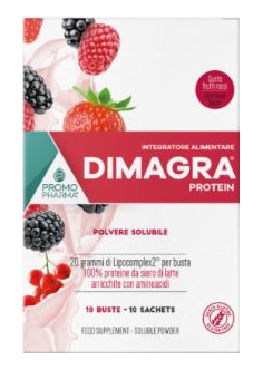 DIMAGRA PROTEIN RED FRUIT 10 BUSTE - Farmacia Rossi2 - Farmacia Rossi 