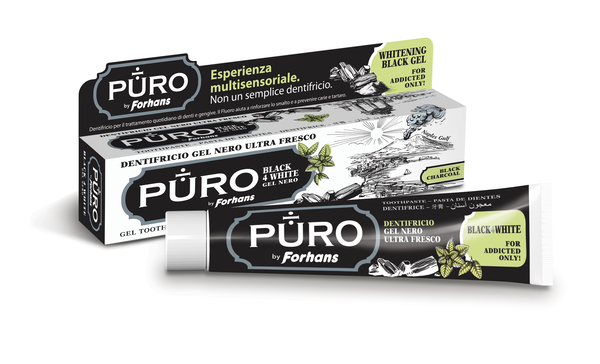 DENTIFRICIO FORHANS GEL BLACK4WHITE - Farmacia Rossi2 - Farmacia Rossi 