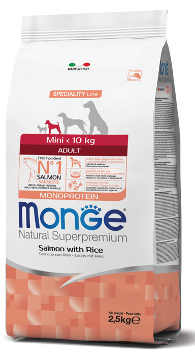 MONGE MINI ADULT SALMONE & RISO 7500 G - Farmacia Rossi2 - Farmacia Rossi 