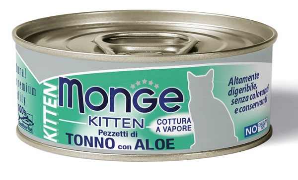 MONGE NATURAL QUALITY GATTO MONGE JELLY PEZZETTI TONNO BONITO/ALOE KITTEN 80 G - Farmacia Rossi2 - Farmacia Rossi 
