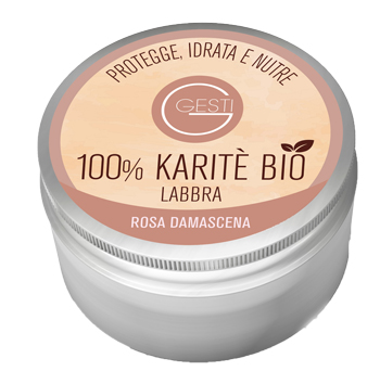 GESTI 100% KARITE' BIO 10 ML ROSA DAMASCENA LABBRA - Farmacia Rossi2 - Farmacia Rossi 