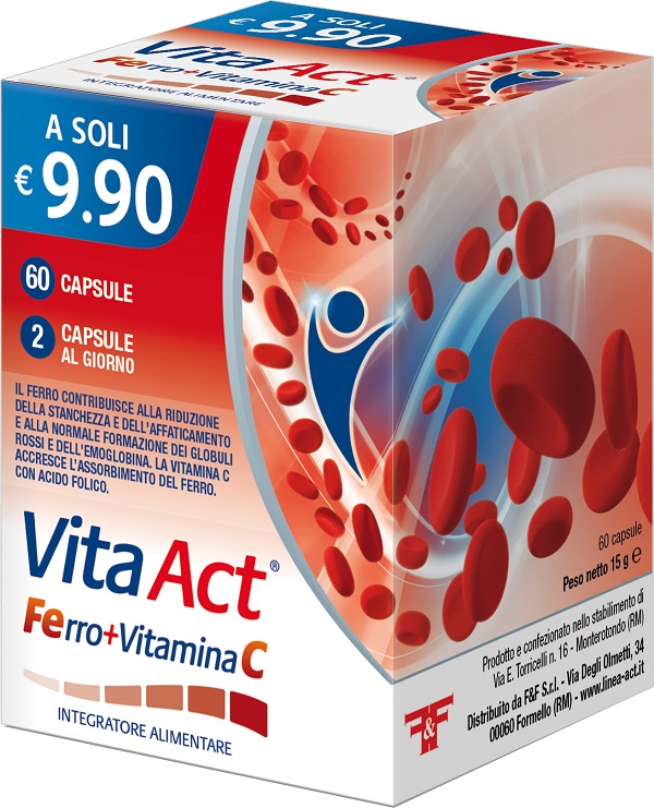 FERRO + VITAMINA C ACT 60 CAPSULE - Farmacia Rossi2 - Farmacia Rossi 