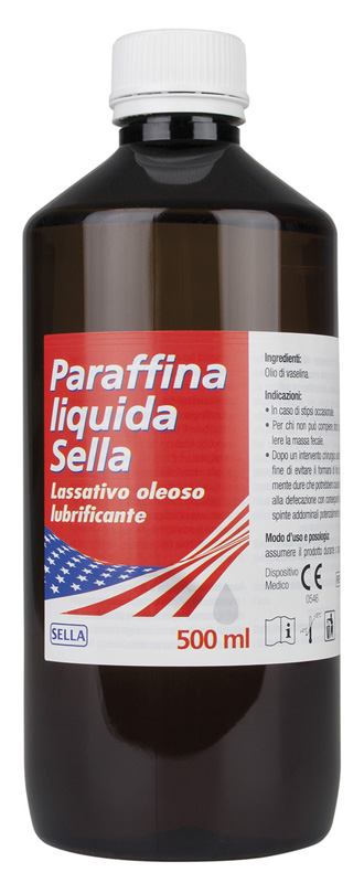 PARAFFINA LIQUIDA MD LASSATIVO 500 ML SELLA - Farmacia Rossi2 - Farmacia Rossi 