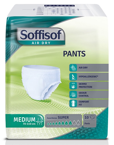 SOFFISOF AIR DRY PULL UP PANTS M EXTRA 10 PEZZI - Farmacia Rossi2 - Farmacia Rossi 
