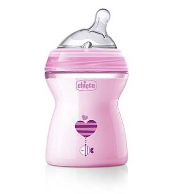 CHICCO BIBERON NATFEEL 2M+ GIRL 250 ML - Farmacia Rossi2 - Farmacia Rossi 