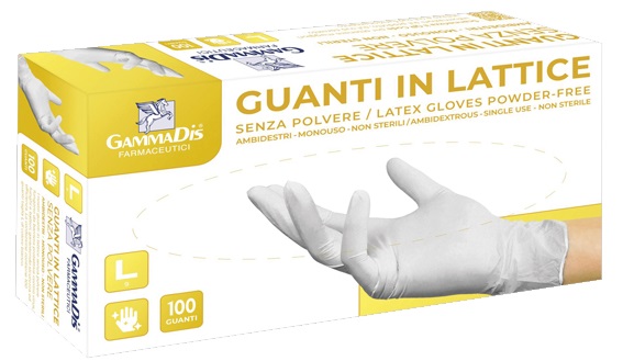 GUANTI LATTICE CON POLVERE MEDIUM 100 PEZZI - Farmacia Rossi2 - Farmacia Rossi 